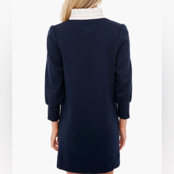 ♦️ Tuckernuck Pomander Place Navy Charlotte Terry Dress Size Small - Picture 7 of 11